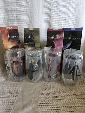 Star Trek Glasses - Spock, Nero, Uhura, Kirk